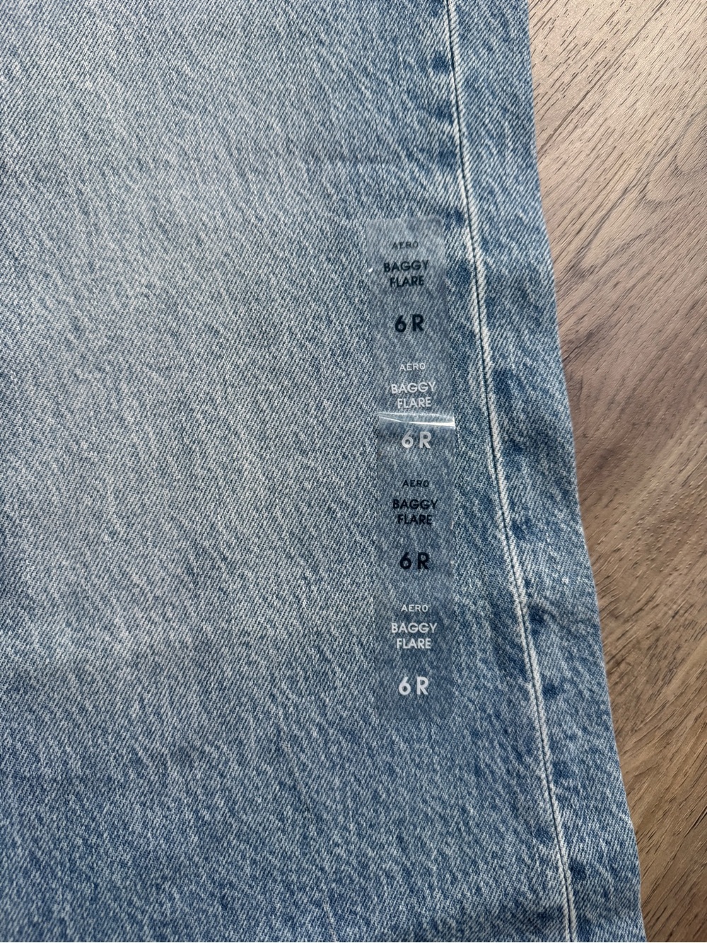 Aeropostale Baggy Flare Non Stretch Jeans - Brand New - Size 6 Reg - Picture 4 of 12